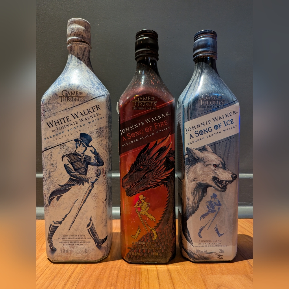Johnny Walker empty games of thrones collection